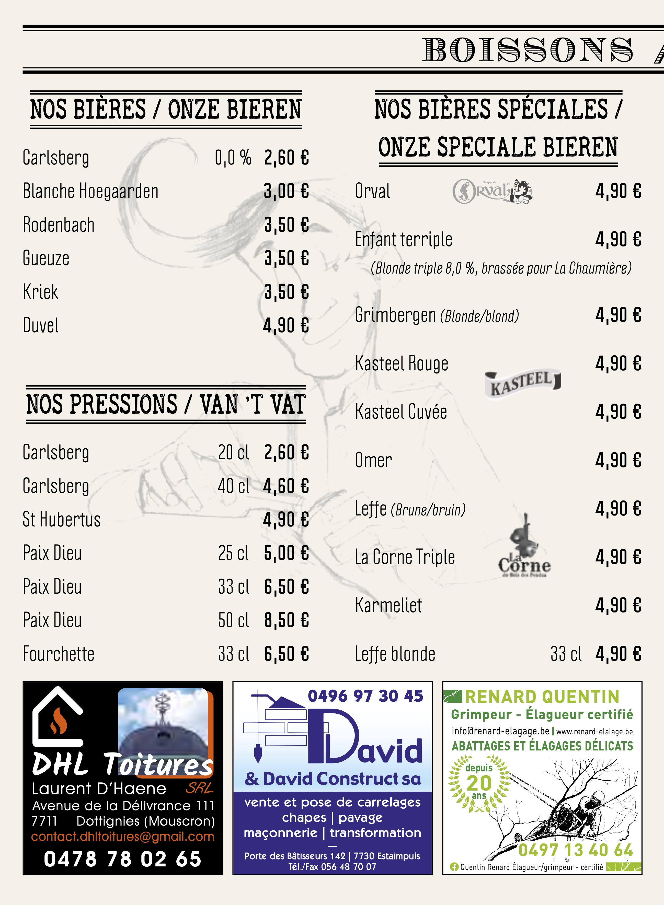 La Chaumière de l’E3 - Grill restaurant - Beenhouwerij in Moeskroen